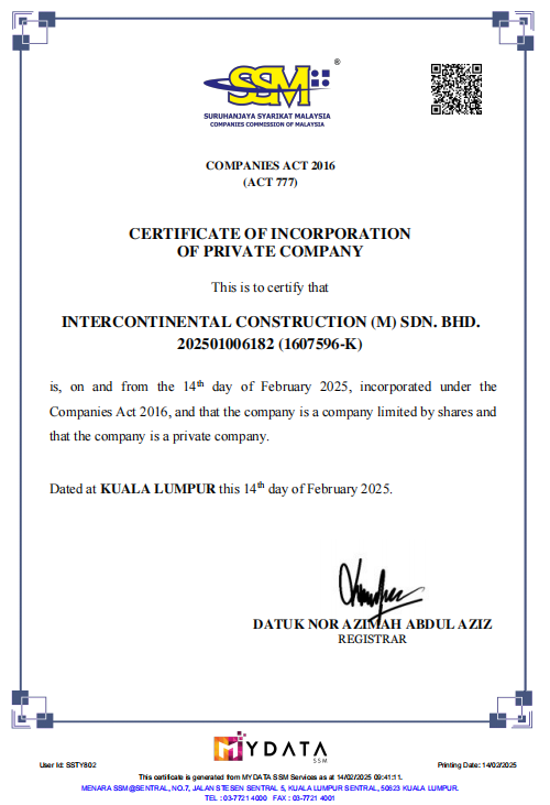 Malaysia Company Business License